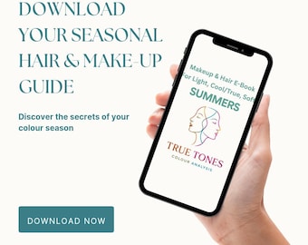 Summer Hair and Make-up Color Palette Guide | Seasonal Color Analysis (PDF)