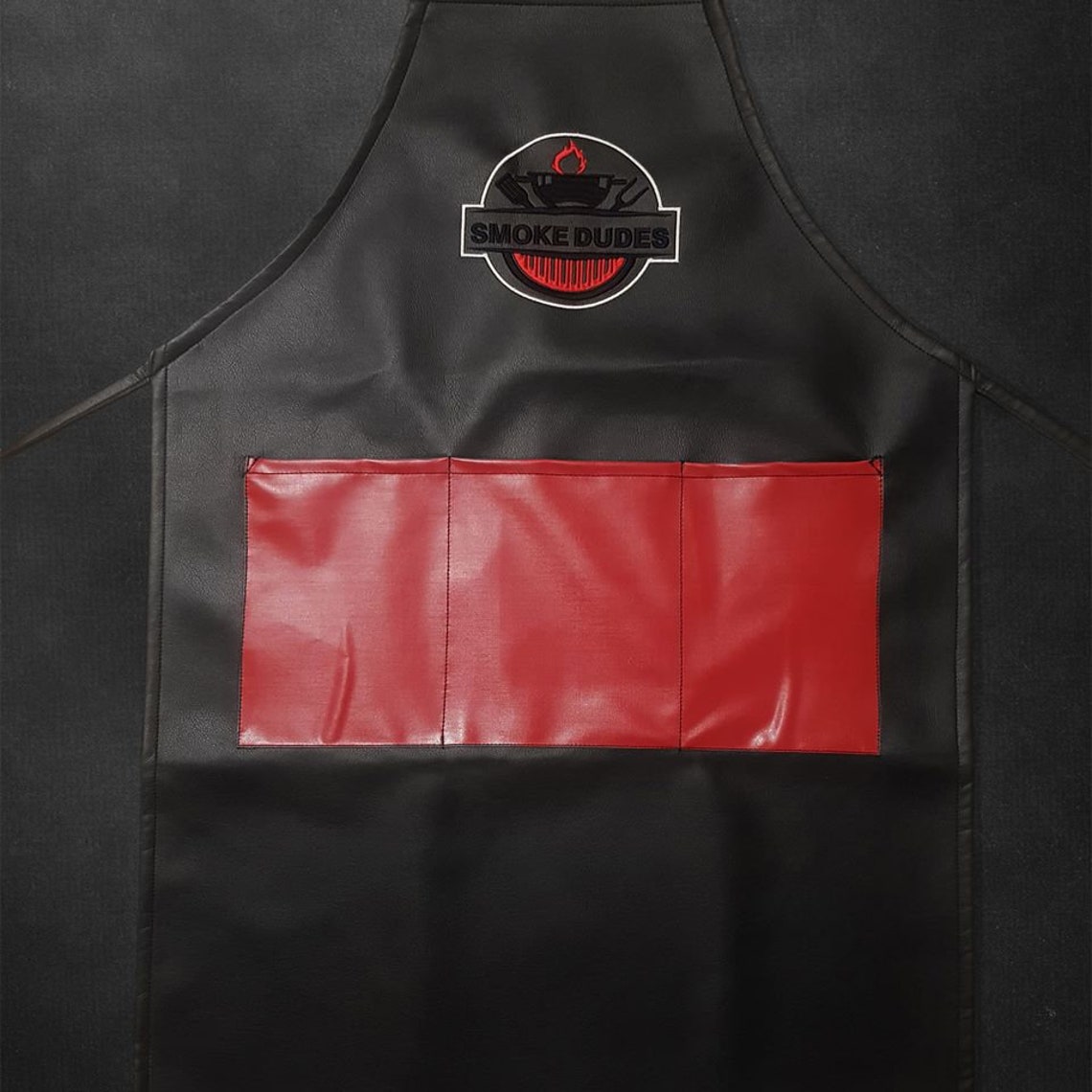 Smoke Dudes BBQ Apron With Pockets Etsy