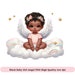 Black Baby Girl Angel PNG Clipart - Black Baby 1st Birthday Party Png ...