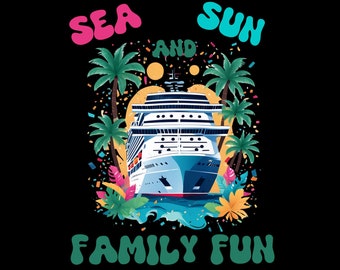 Family Cruise Shirts PNG, Group Cruise Ship T Shirt PNG DTF Clipart Image