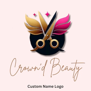 Custom Hair Logo Design, Hairstylist Logo, Premade Beauty Logo, Stylist Logo