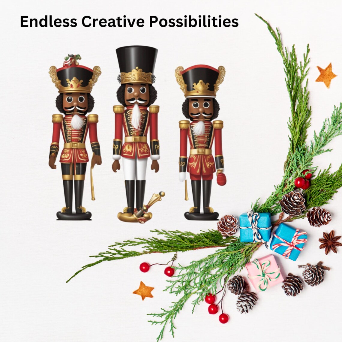 African American Nutcracker Clipart PNG, Christmas Decoration Clip Art ...