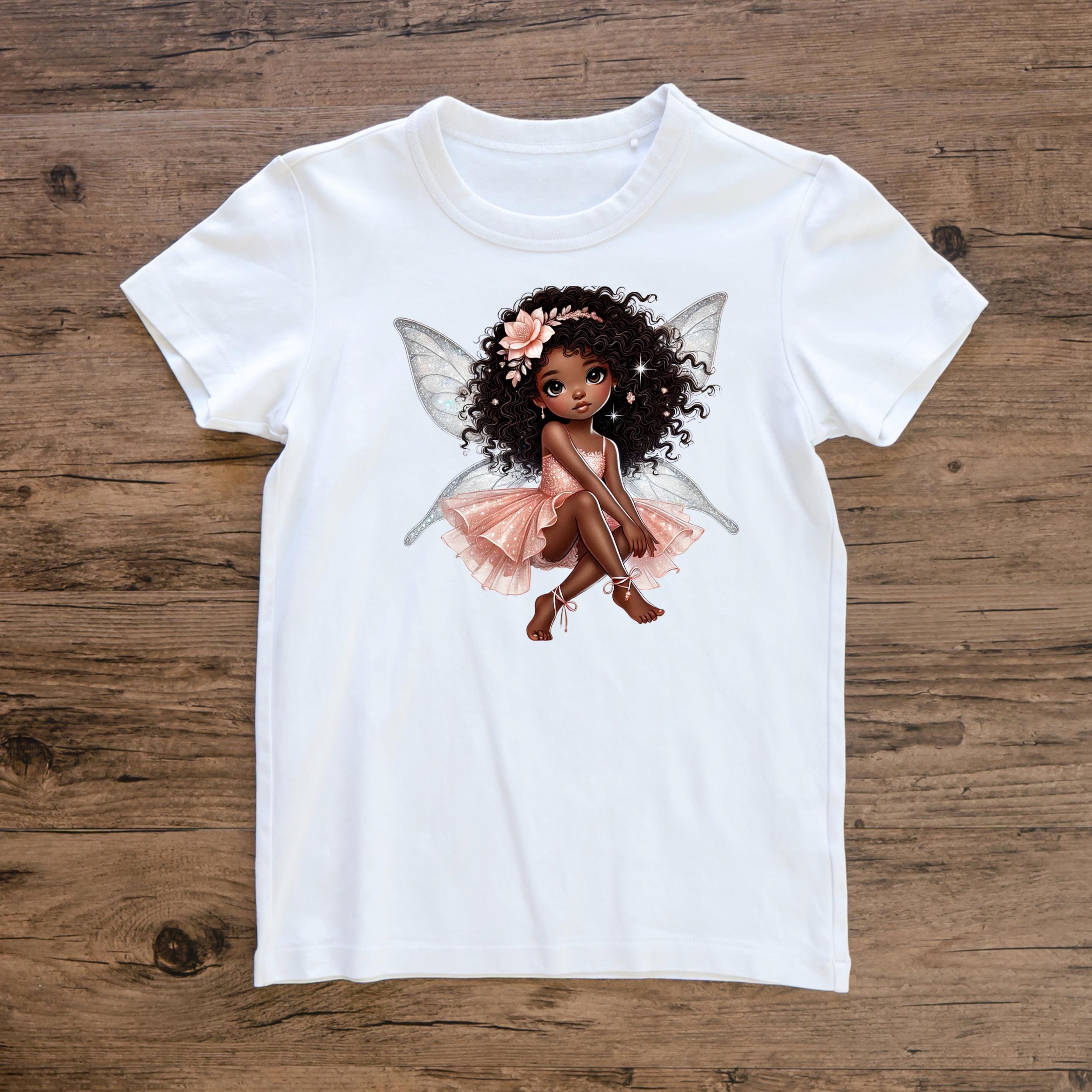 Black Little Girl Fairy PNG Clipart - African American Girl Birthday ...