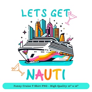 Birthday Cruise Shirt PNG, Cruise Ship Birthday T Shirt DTF Clipart Image