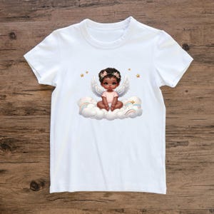 Black Baby Girl Angel PNG Clipart - Black Baby 1st Birthday Party Png ...