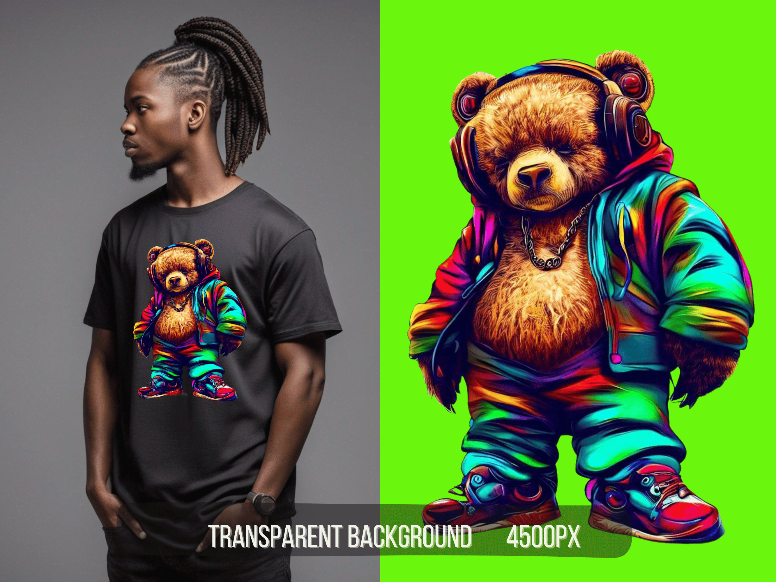 トップス frankygrow TAPE EMBROIDERY PRINT BEAR T 6