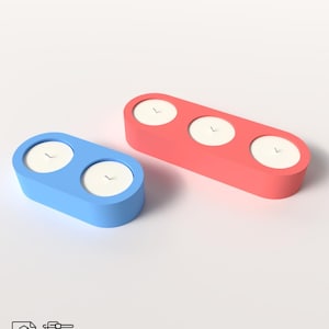 ティーライト キャンドル ホルダーの 3 つのモデル STL ファイル - 3D 印刷用シリコン型の作成、キャンドル ホルダー用、3D 印刷 STL モデル デジタル ダウンロード