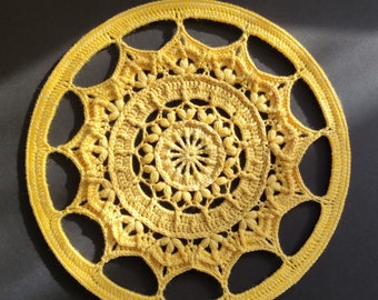 Cuadro de crochet Mandala 'Serenity'