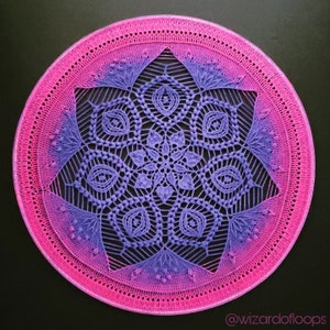 Mandala Crochet Pattern - 'Miraflore' - PDF Crochet Pattern