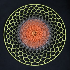 Mandala Crochet Pattern - &#39;Sulphur Queen&#39;