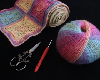 Scarf 'Stone Circle' Crochet Pattern