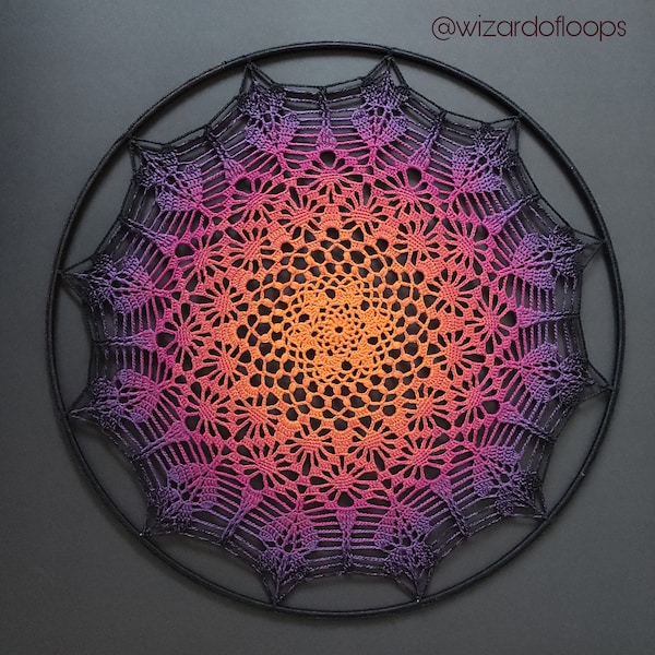 Mandala Crochet Pattern - 'Autumn Wind'