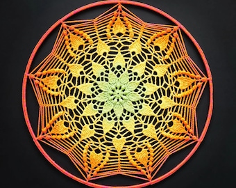 Patrón de crochet Mandala - 'Flores silvestres'