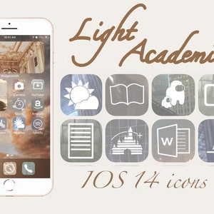 Light Academia aesthetic  Ios 14 icons widgets and wallpapers