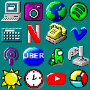 Windows 98 icons iOS 14 icon pack image 1