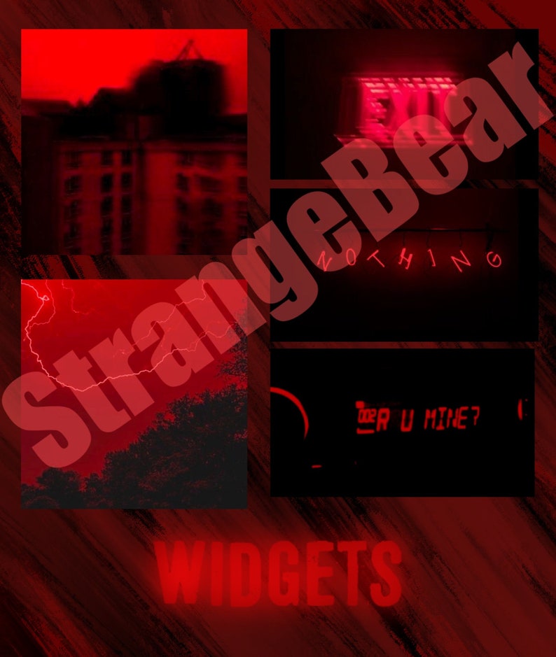 Red grunge aesthetic 100 icons ios14 apps icon pack widgets and wallpapers zdjęcie 3