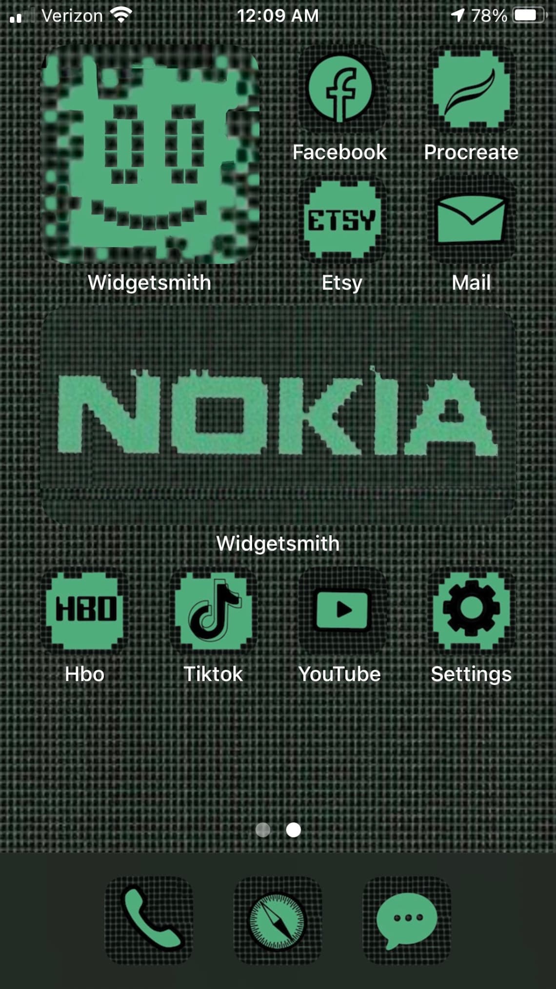 Nokia classic y2k retro iPhone homescreen kit wallpaper | Etsy