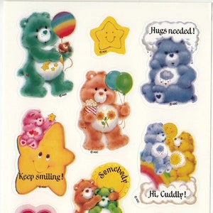 Care Bears, Accessories, Y2k Care Bear Stickers Rare