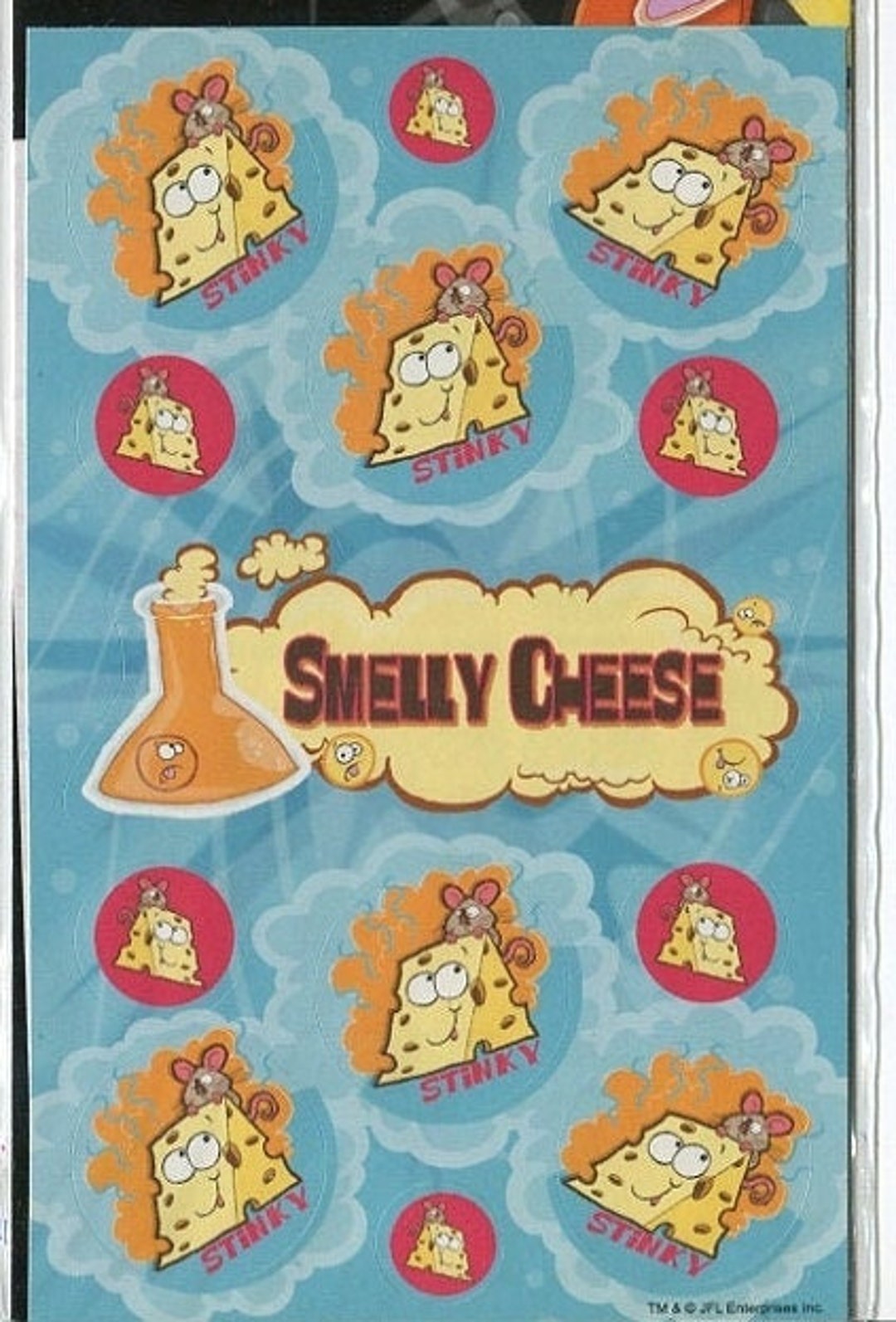 Scratch and Sniff Stinky Stickers Smelly Cheese Gag Gift literally Etsy