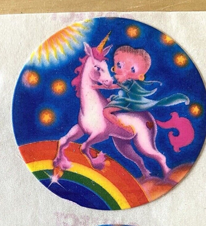 80s Lisa Frank Sticker Mod U Pick felix the Cat, Rainbow Ice Cream