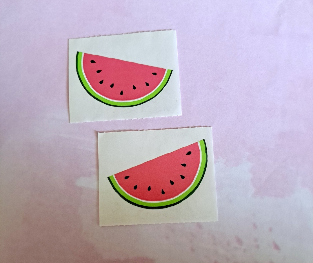 Retro Watermelon Sticker 90s Vintage Mrs. Grossman's Watermelon Stickers ~ 2 PC - Etsy
