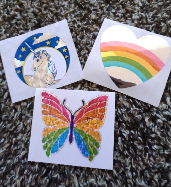 Sticker Organisation Foil Mini Sticker Album Unicorn Lashes Sticker