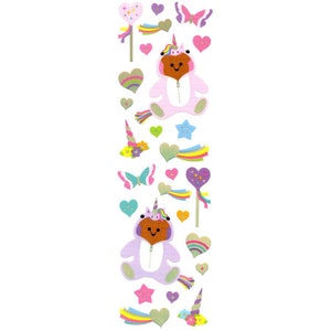 Mrs. Grossmans Pastel Bearycorn Limited Edition Sticker Strip