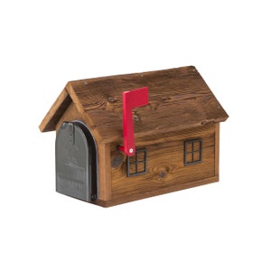 Rustic Mailbox | Wooden Rural Mailbox | Quality Replacement Mailbox for Decor