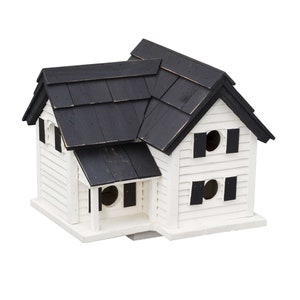 6 Room Unique Cottage Outdoor Bird House Amish Handmade Great Quality 18&quot; x 16&quot; This is for a 4x4 post. Handmade Birdhouse For Outdoors