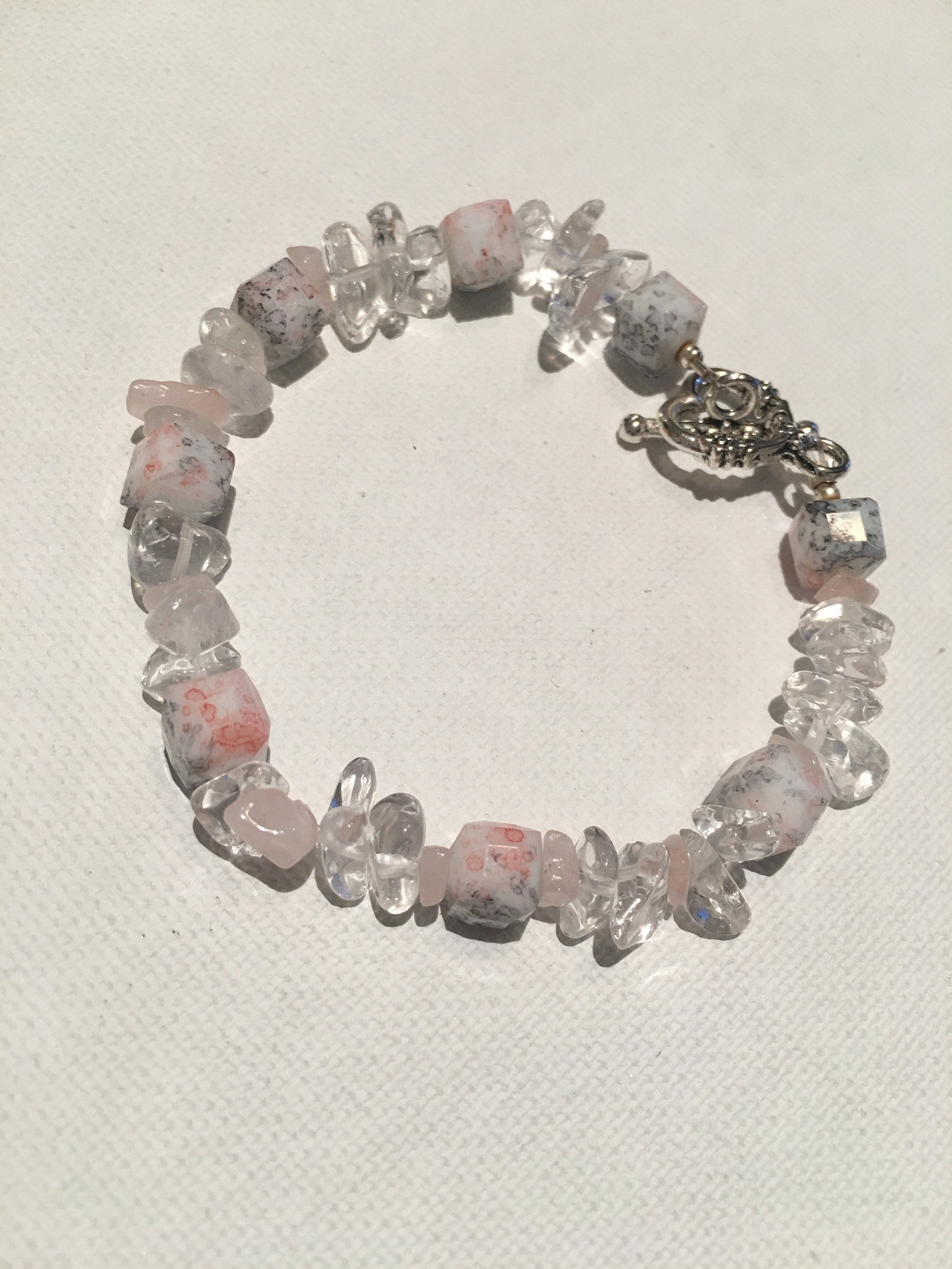 Clear quartz crystal bracelet | Etsy