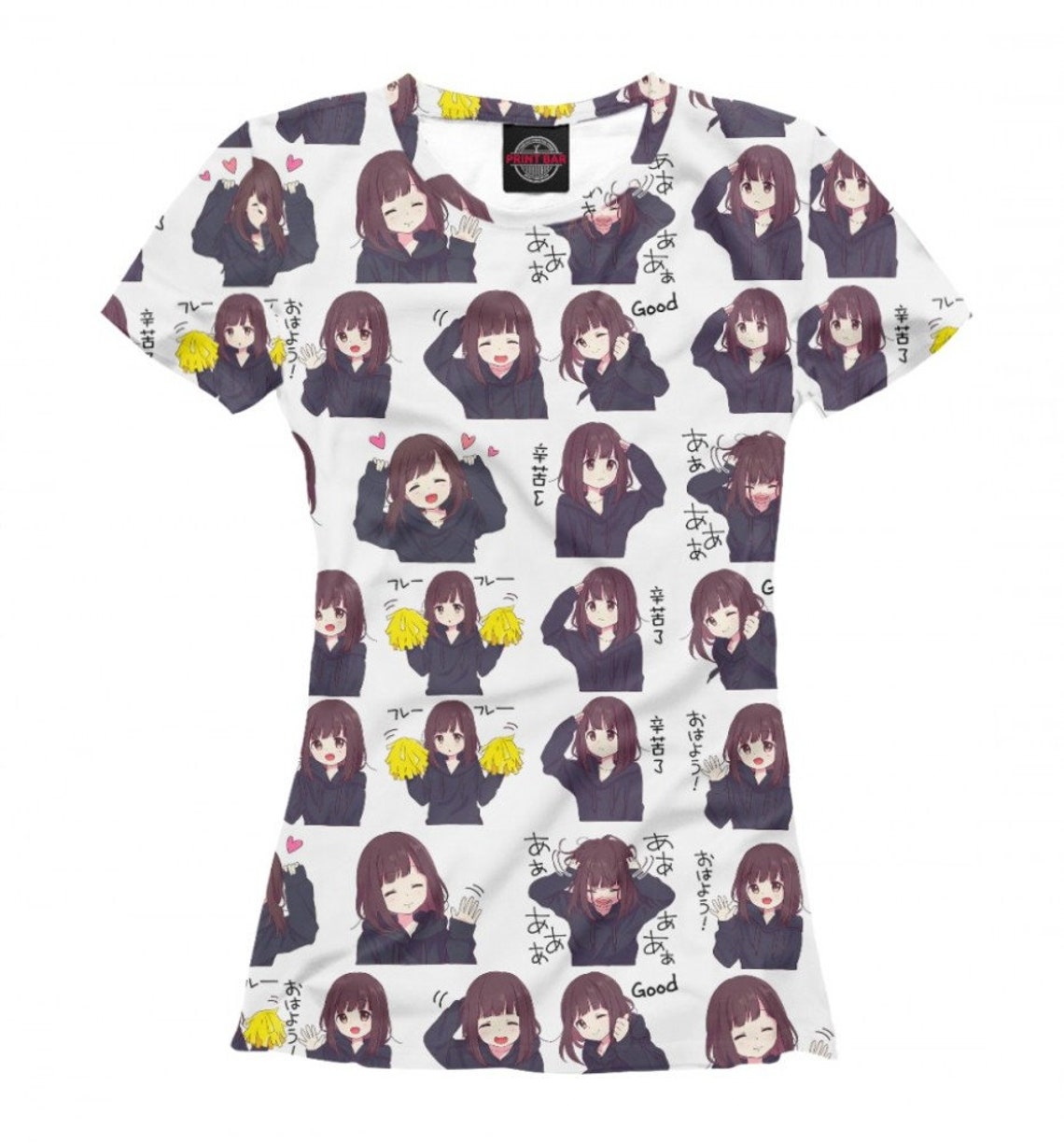 Menhera Chan Fullprint TShirt Anime Otaku Tee Men's Etsy