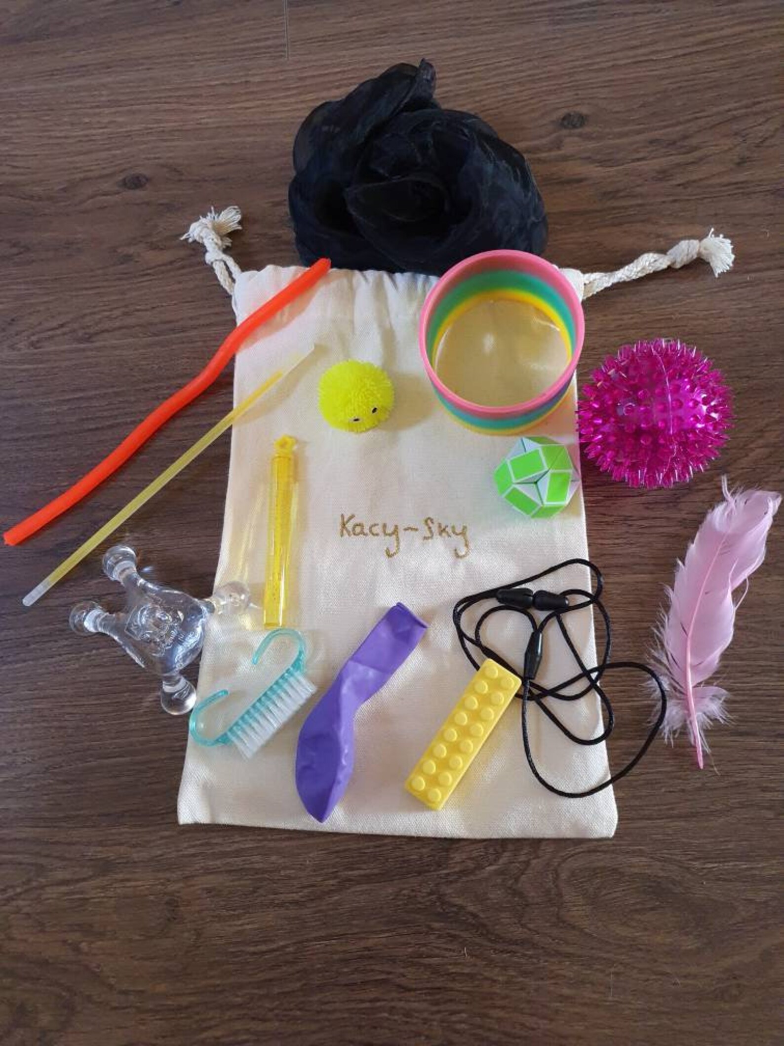SEN Sensory bag can be personalised fidget toys autism Etsy