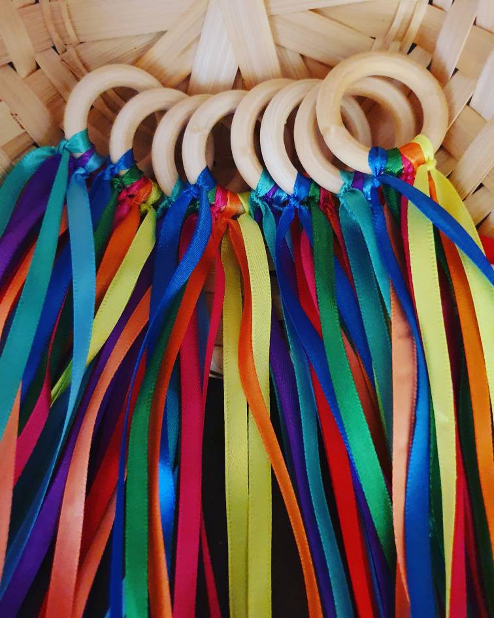 Handmade Mini Rainbow Ribbons Etsy UK