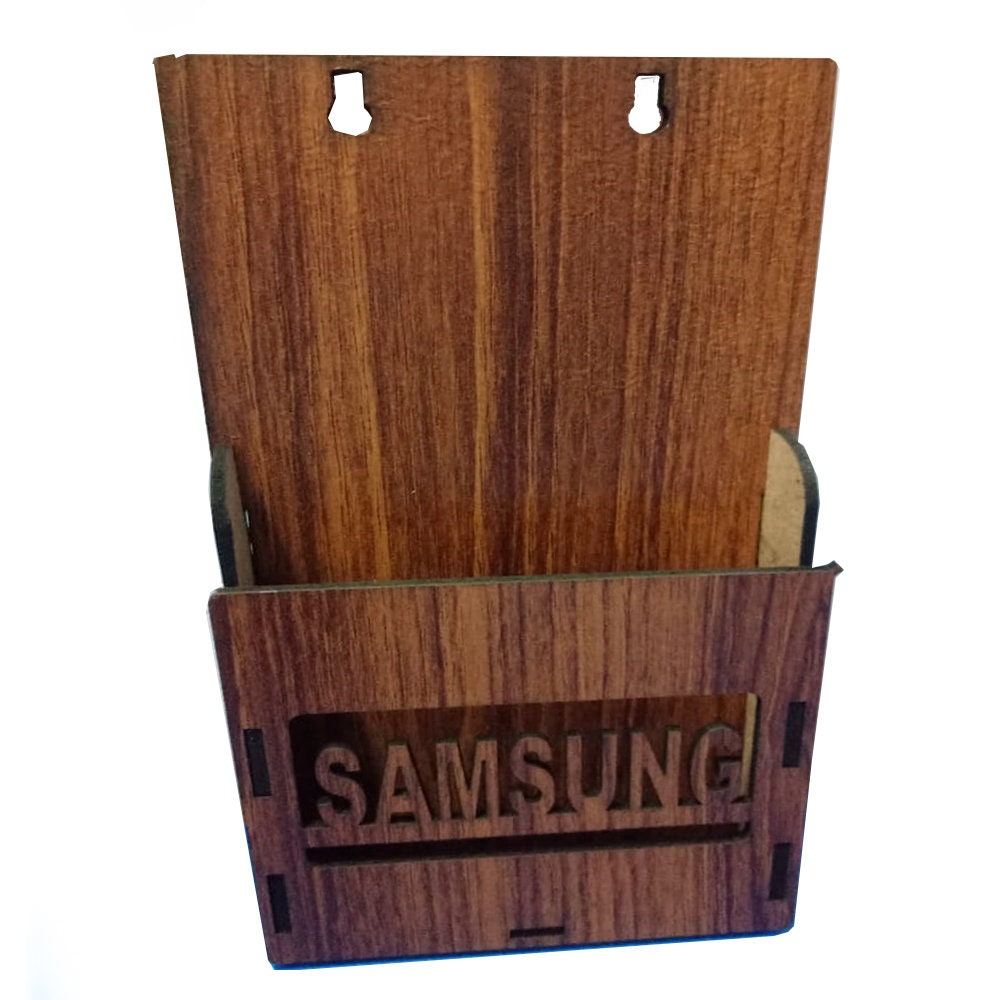 Mobile Phone Wooden Made Wall Mount Phone Holder Mobile Etsy