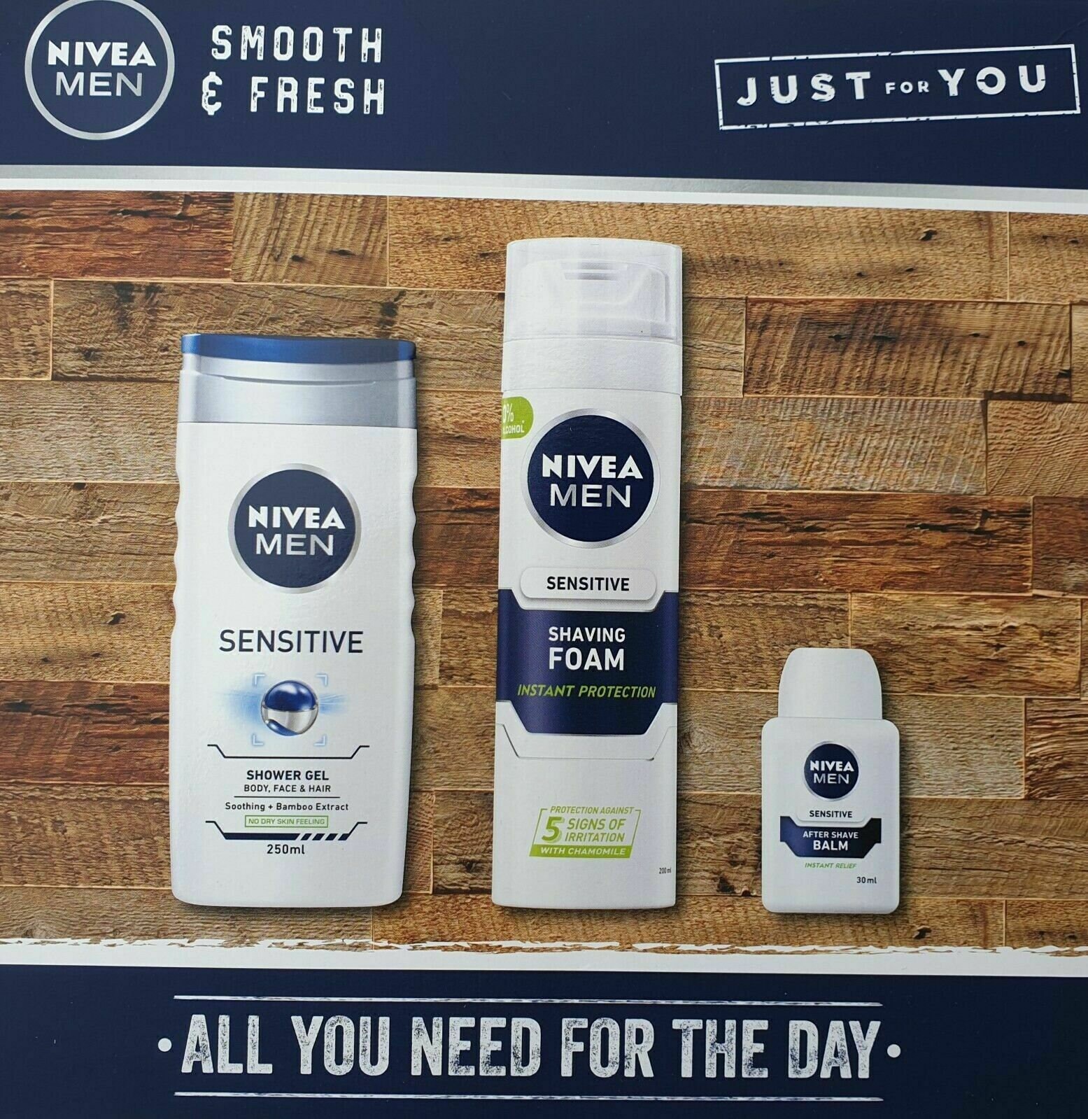 Nivea Men Smooth and Fresh Shower Gel Shaving Foam Aftershave Etsy