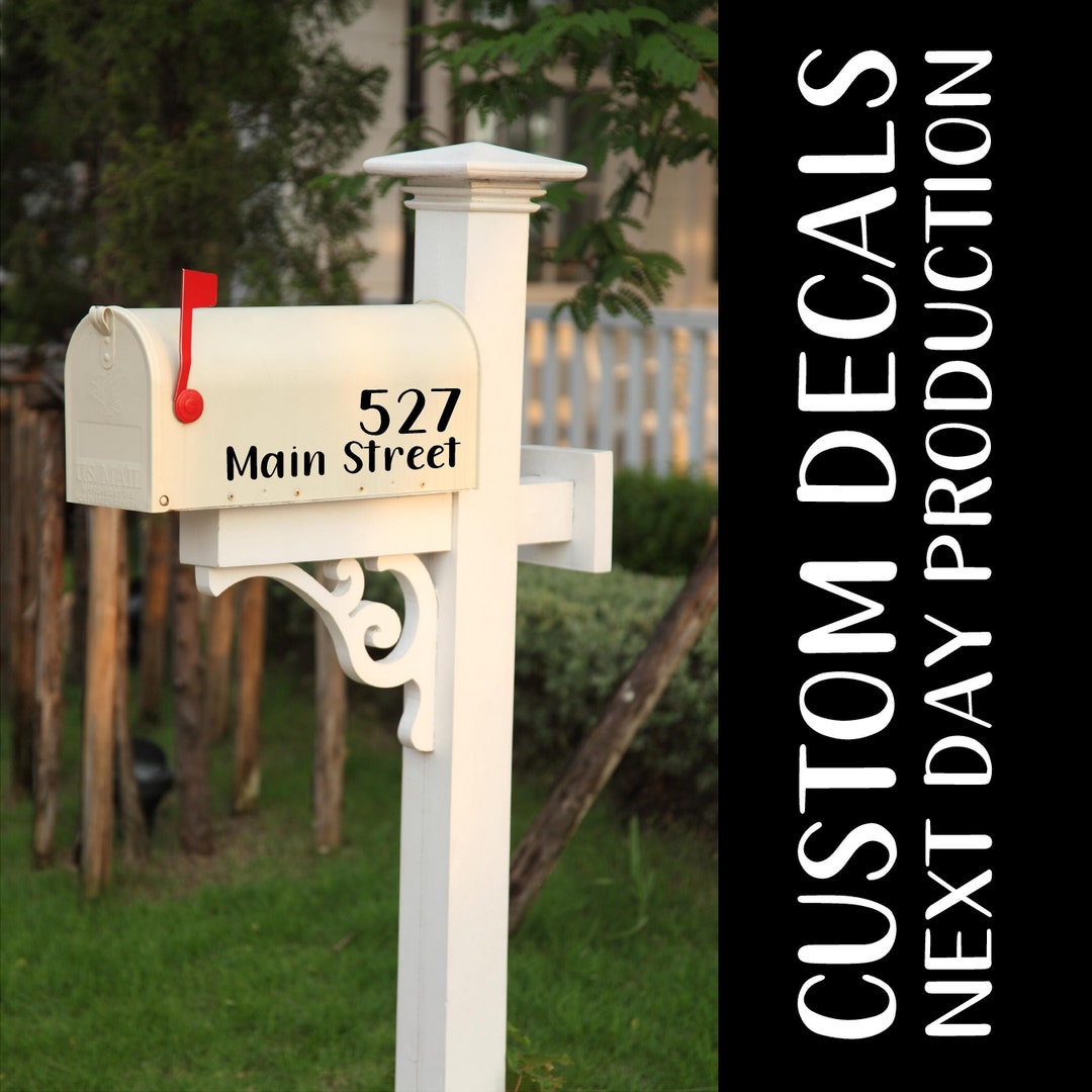 Custom Mailbox Decals - Etsy