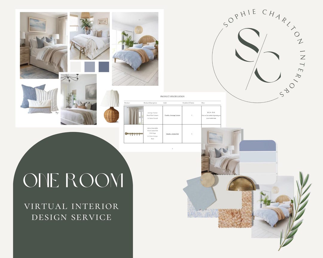 Custom Virtual Interior Design – Full Room E-design Service - Etsy