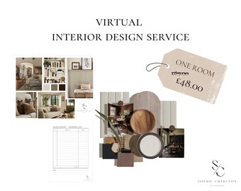 1 Room - Custom Virtual Interior Design | Full Interior Design Service | Custom Interior Design Service | Interior e-Design | Virtual Design