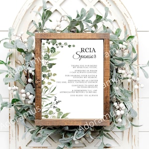 RCIA-sponsorbedankje, RCIA-sponsorcadeau, sponsorgebed, sponsorgedicht, RCIA-sponsor afdrukbaar, digitale sponsorprint
