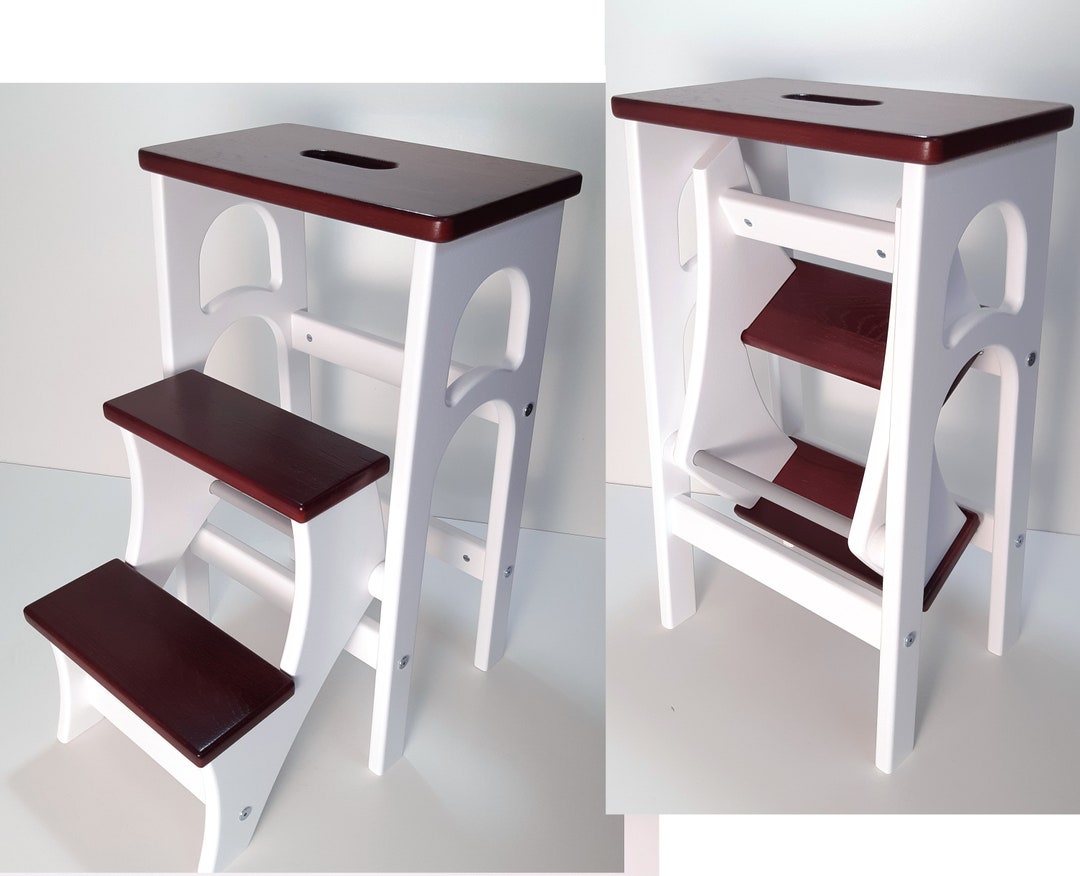 Stepladder Stepstool Stool Ladder Foot Stool Convertible Etsy
