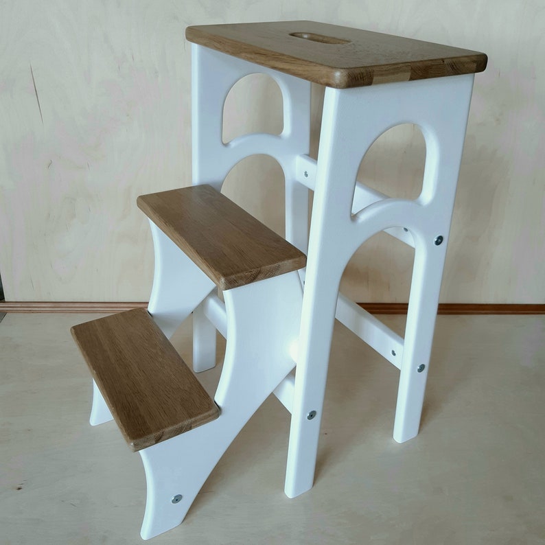 Stepladder Stepstool Stool Ladder Foot Stool Convertible Etsy