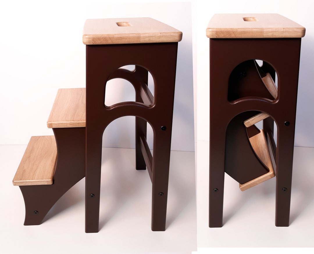 Stepladder Stepstool Stool Ladder Foot Stool Convertible Etsy