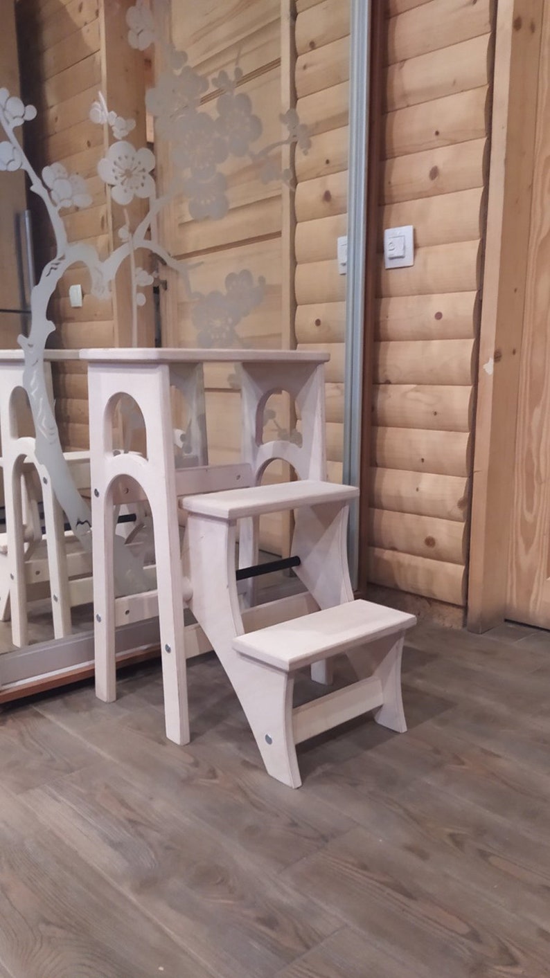 Stepladder Stepstool Stool Ladder Foot Stool Convertible Etsy