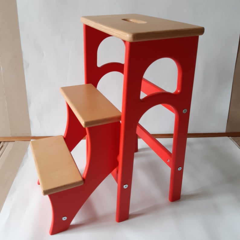 Stepladder Stepstool Stool Ladder Foot Stool Convertible Etsy
