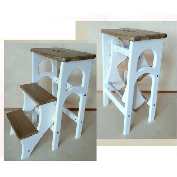 Escalera de mano, taburete, escalera de taburete, taburete para pies, silla  convertible, taburete de cocina, taburete de comedor, taburete  transformador -  España