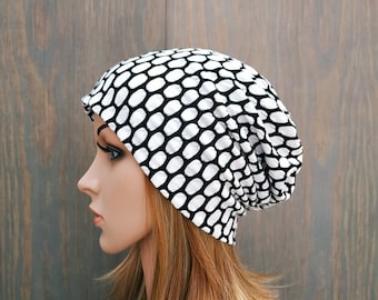 Slouchy Beanie Mütze, Chemo Beanie, Chemo Beanie, Chemo Mütze, Viskose Mütze, Damen Beanie Mütze, Jersey Mütze, Mütze für Krebspatientinnen