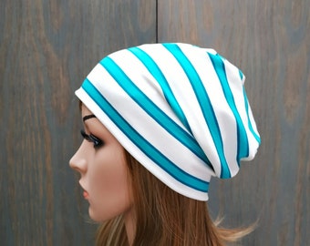 Slouchy Beanie Hat, Chemo Headwear, Chemo Beanie, Chemo Hat, Viscose Hat, Women's Beanie Hat, Jersey Hat, Hats For Cancer Patients