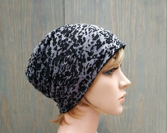 Women's Beanie Hat, Reversible Slouchy Beanie Hat, Women's Headwear, Chemo Hat, Chemo Headwear, Lightweight Hat