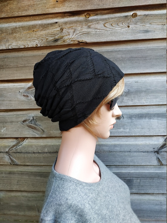 Slouchy Cotton Beanie Hat – Lightweight Chemo Headwear Unisex Unisex Cotton Beanie Hat Solid Thin Running Skul? Cap  main image 4