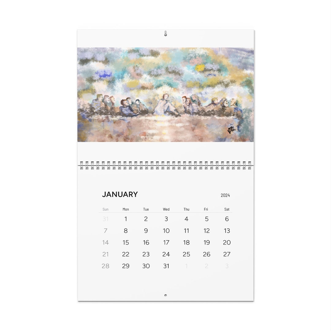 Last Supper Wall Calendars 2024 Etsy